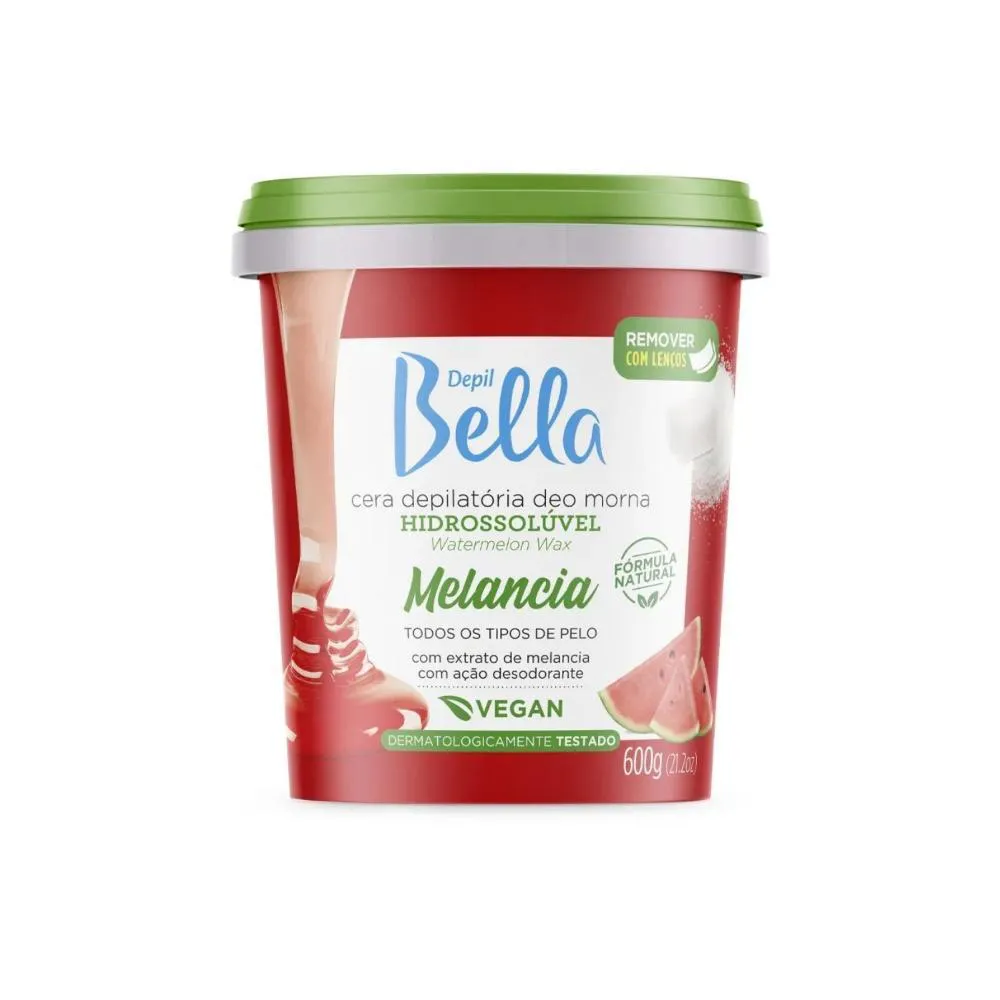 Cera Depilatória Depil Bella Melancia Hidratação 600 G
