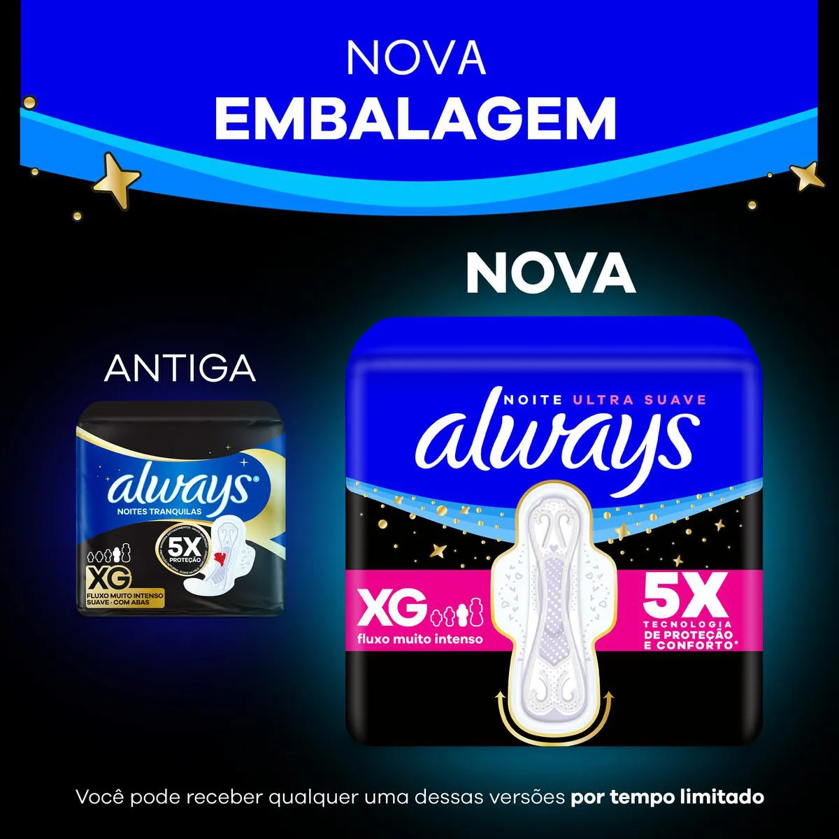 Absorvente Always Noite Ultra Suave com Abas 42 Unidades
