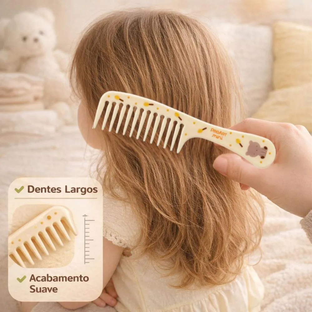 Pente Dentes Largos Infantil Proart Mini Pmp01B
