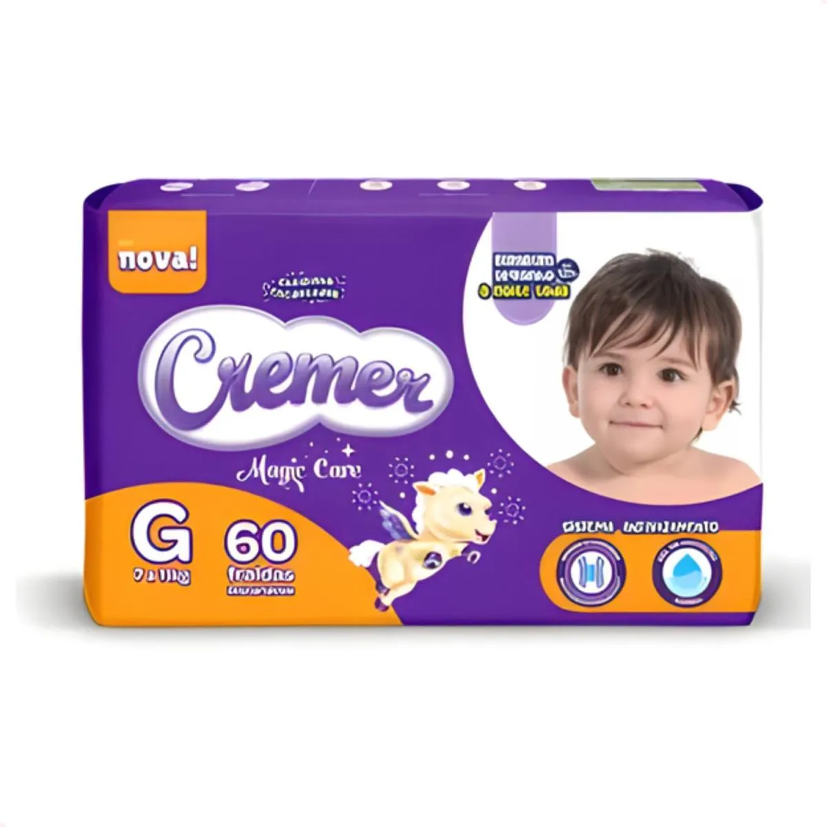 Fralda Inf Cremer Hiper Tamanho G com 60 Unidades Magic Care