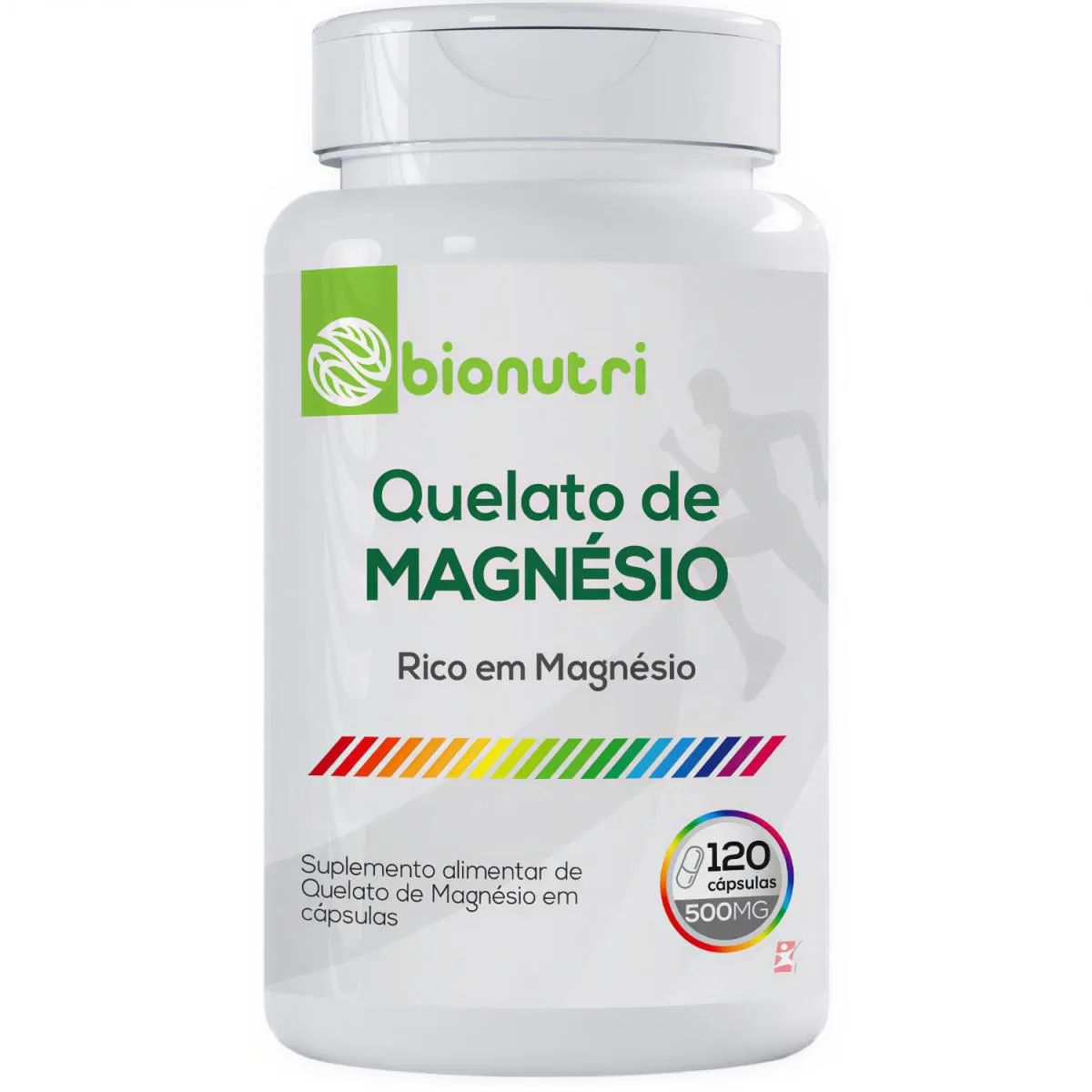 Quelato de Magnésio Concentrado Rico em Magnésio 120 Cápsulas – Bionutri
