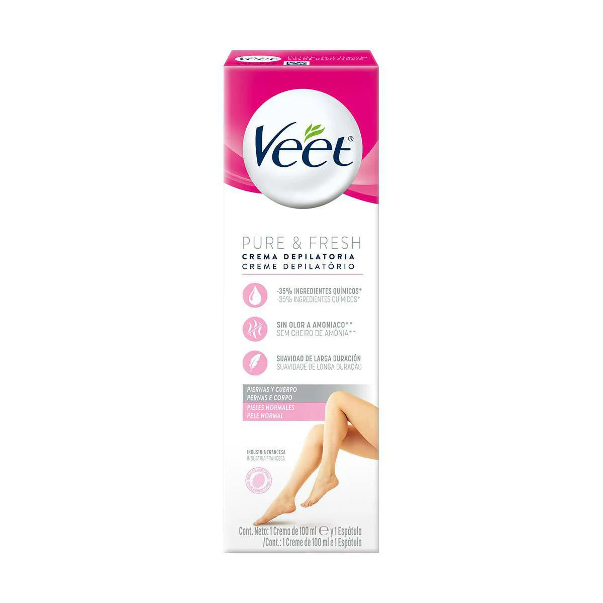 Creme Depilatório Veet Pure & Fresh Pele Normal 100ml