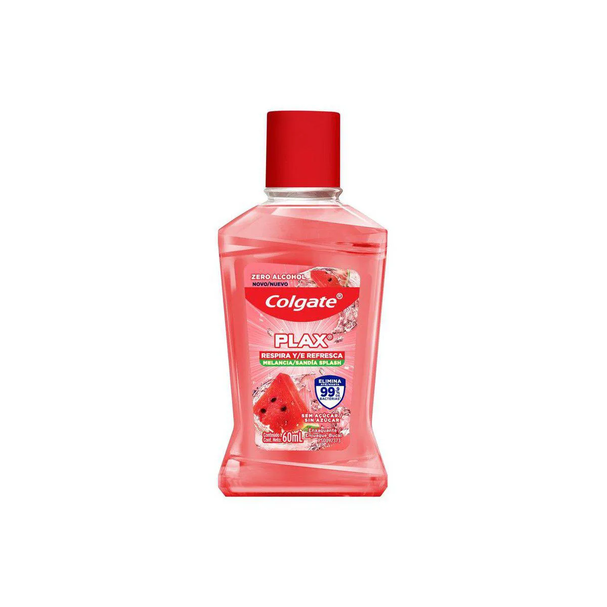 Enxaguante Bucal Colgate Plax Respira e Refresca Melancia 60ml