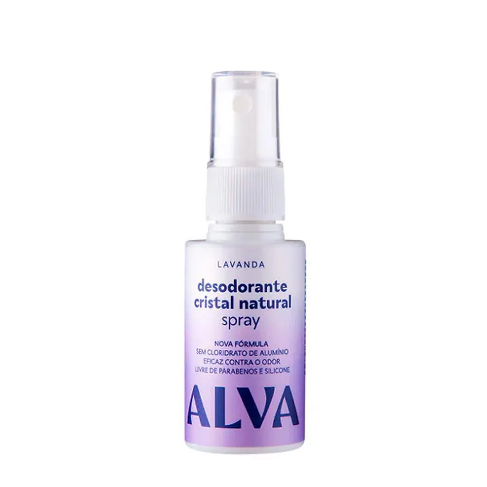 Desodorante Alva Spray Cristal Natural Lavanda 30Ml