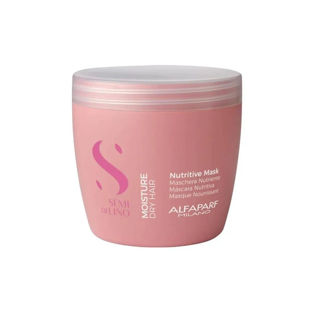 Máscara Alfaparf Semi Di Lino Moisture Máscara de Hidratação e Nutrição 500 Ml