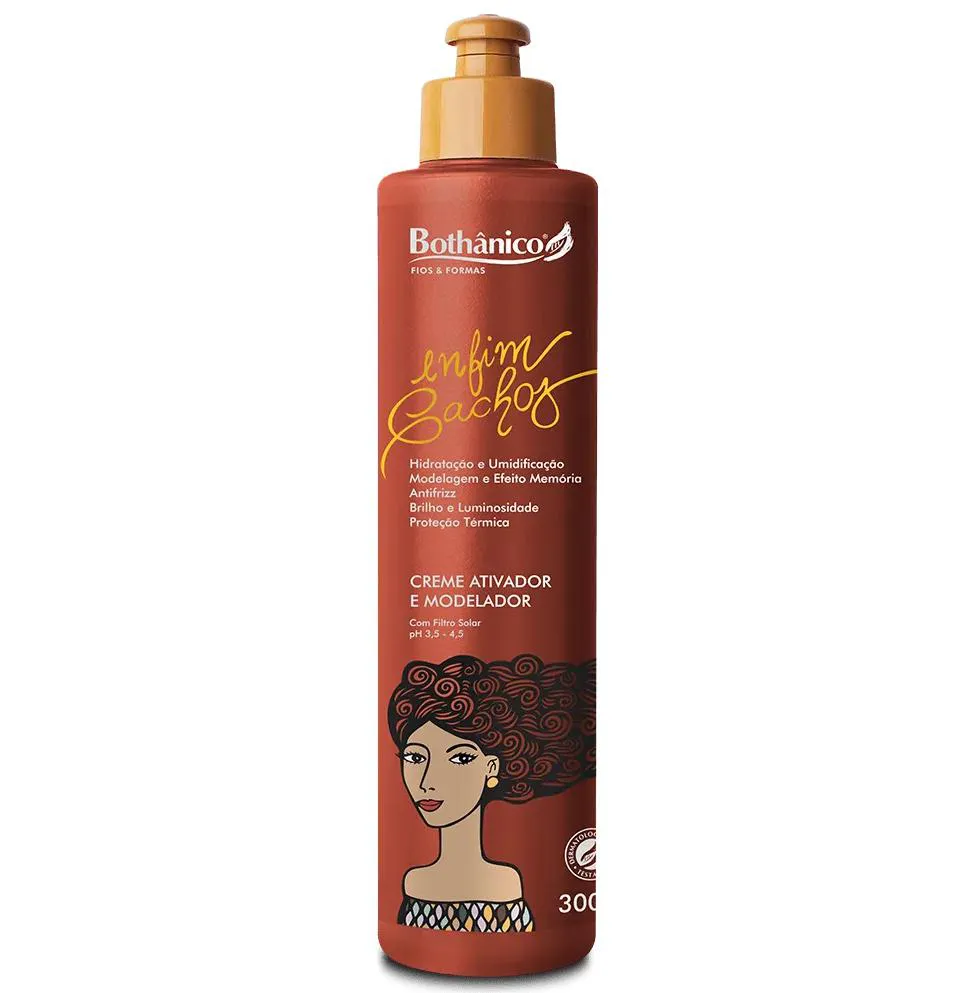 Creme Ativador e Modelador Enfim Cachos 300Ml – Bothânico