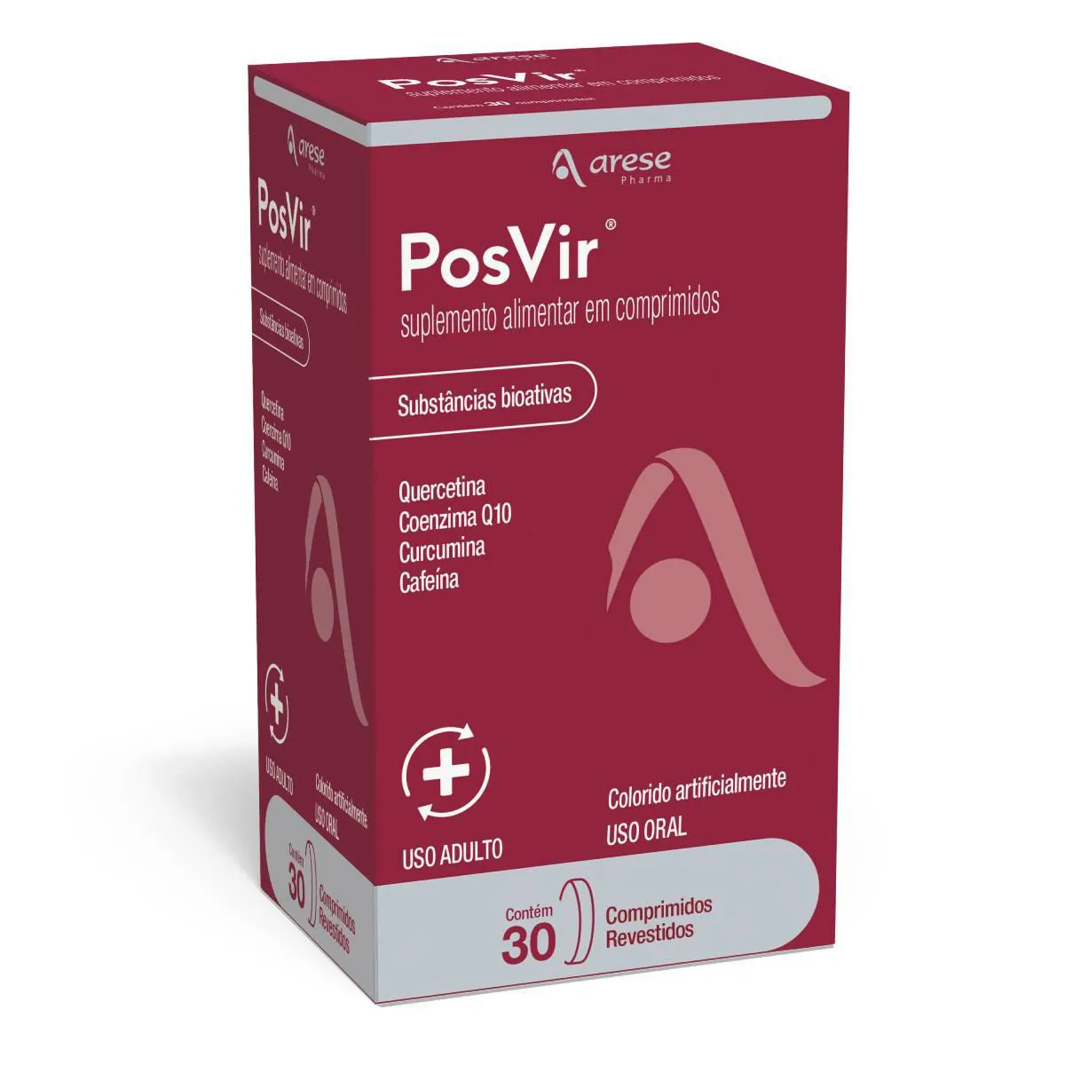 Suplemento Alimentar PosVir 30 comprimidos revestidos