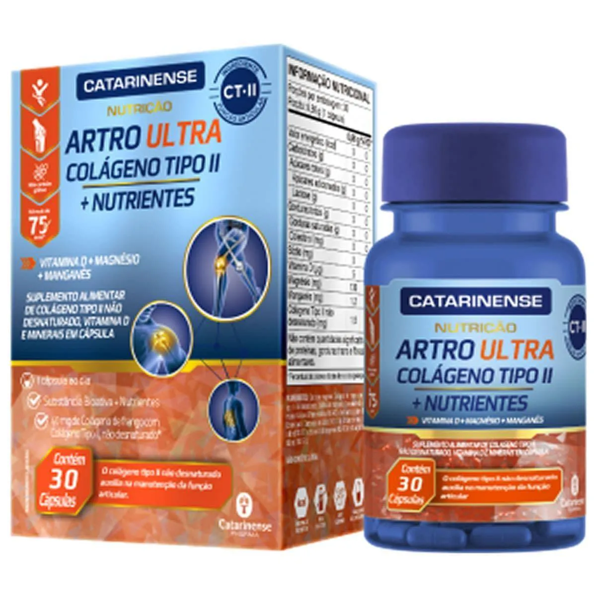 Artro Ultra Colágeno Tipo Ii - 30 Cápsulas - Catarinense Nutrição