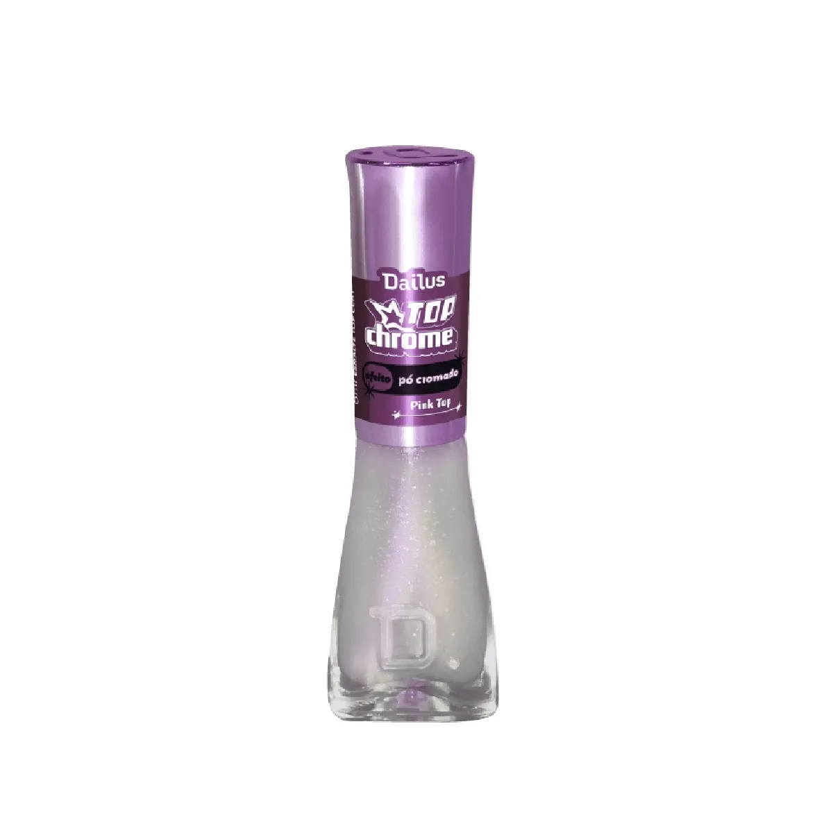 Esmalte Top Coat Dailus Top Chrome 8ml - Pink Top