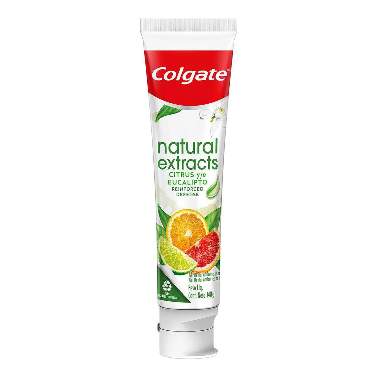 Creme Dental Colgate Natural Extracts Defesa Reforçada Citrus e Eucalipto 140g