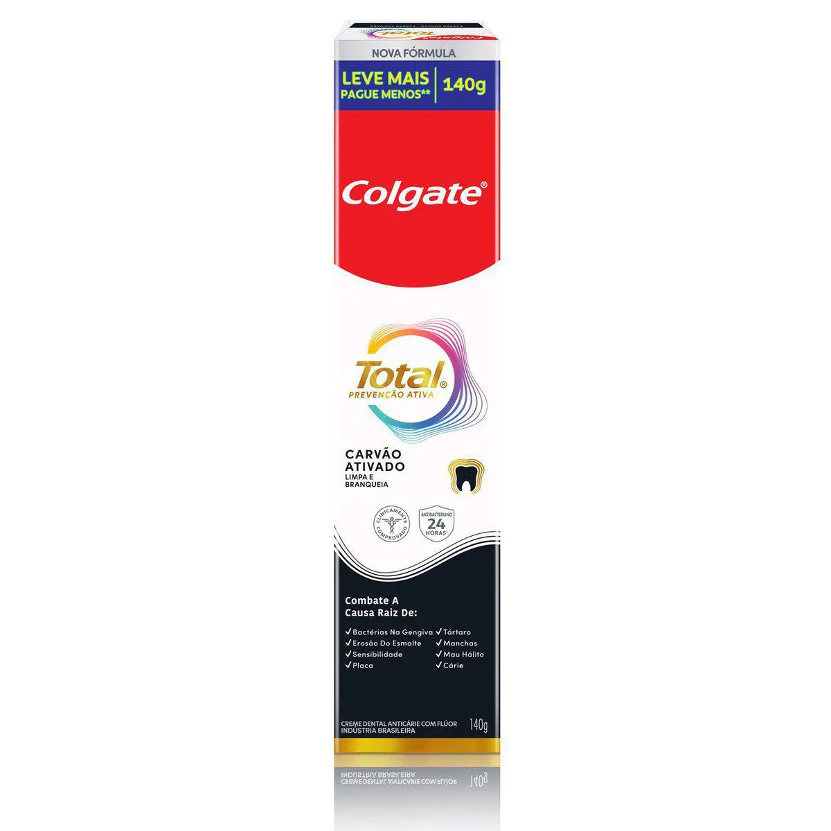 Creme Dental Colgate Total Carvão Ativado 140g