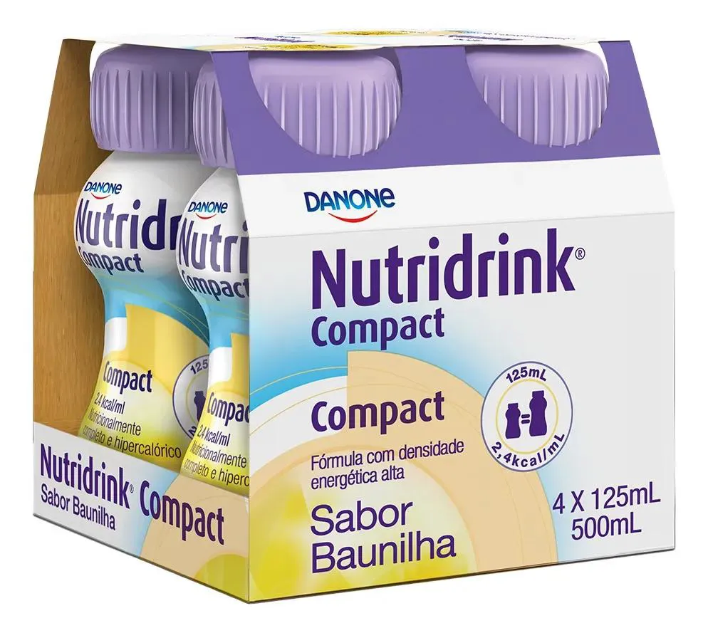 Nutridrink Compact Protein Baunilha 125Ml - Pack com 4 Unidades