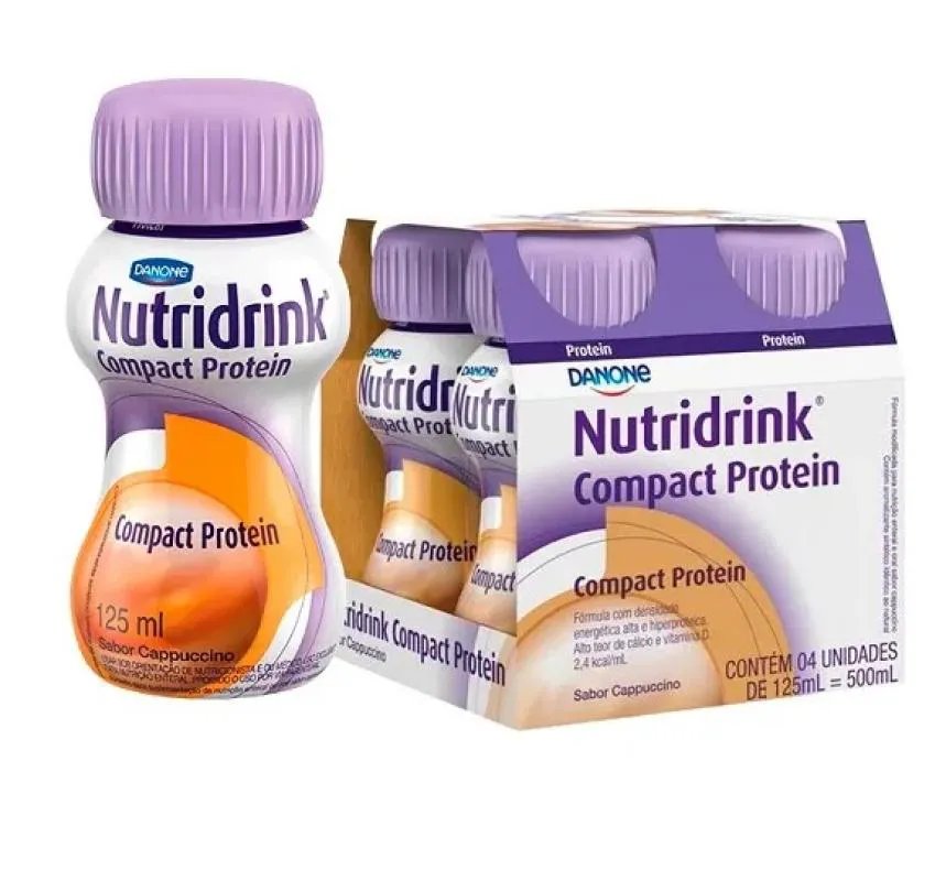Nutridrink Compact Protein Capuccino 125Ml - Pack com 4 Unidades