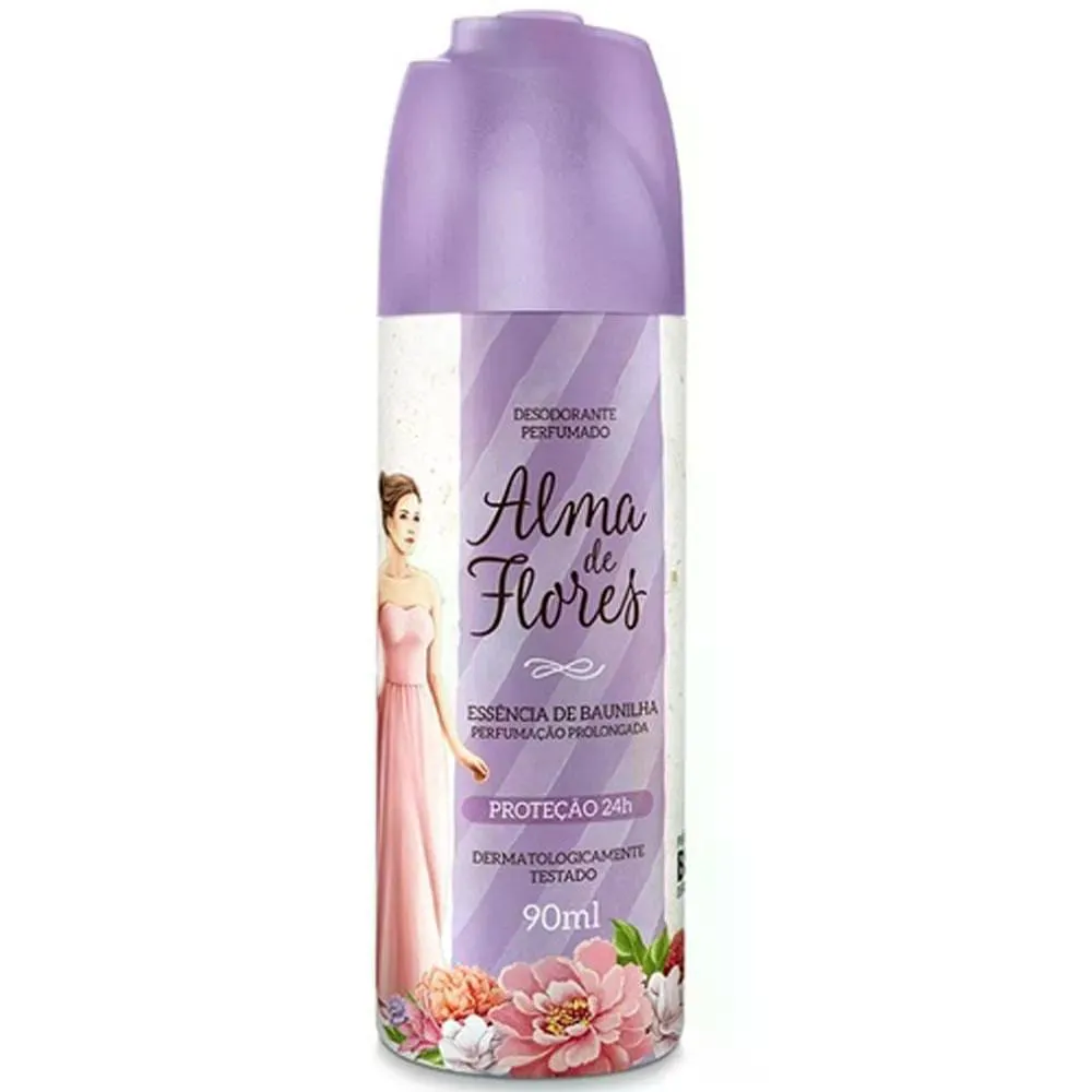 Desodorante  Alma de Flores Essencia de Baunilha Spray 90Ml