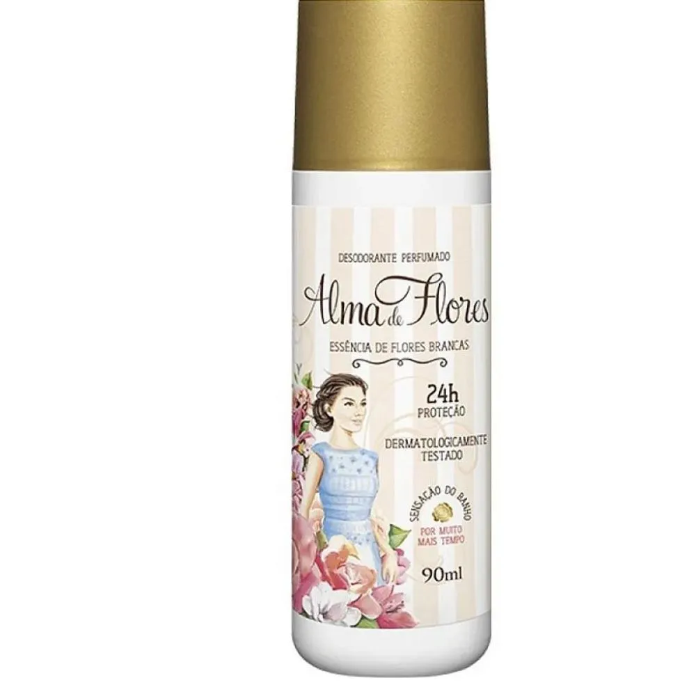 Desesodorante Spray Alma Flores   Flores Brancas 90Ml