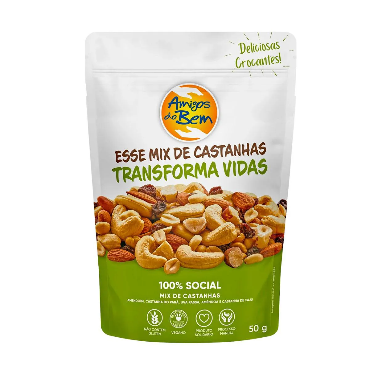 Mix de Castanhas Amigos do Bem Sachê 50g
