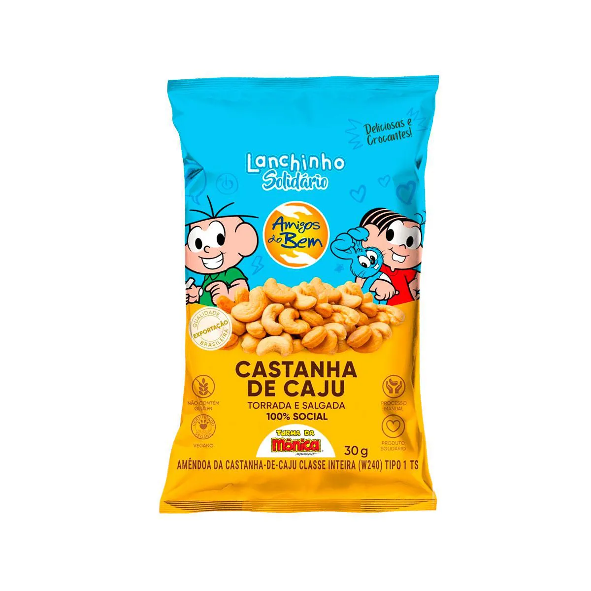 Castanha de Caju Torrada e Salgada Amigos do Bem 30g