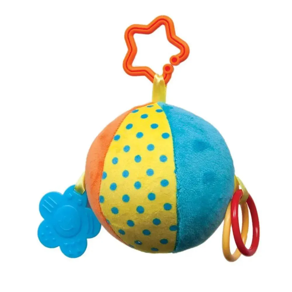 Bola Plush  Mordedor Azul +3 Meses Buba