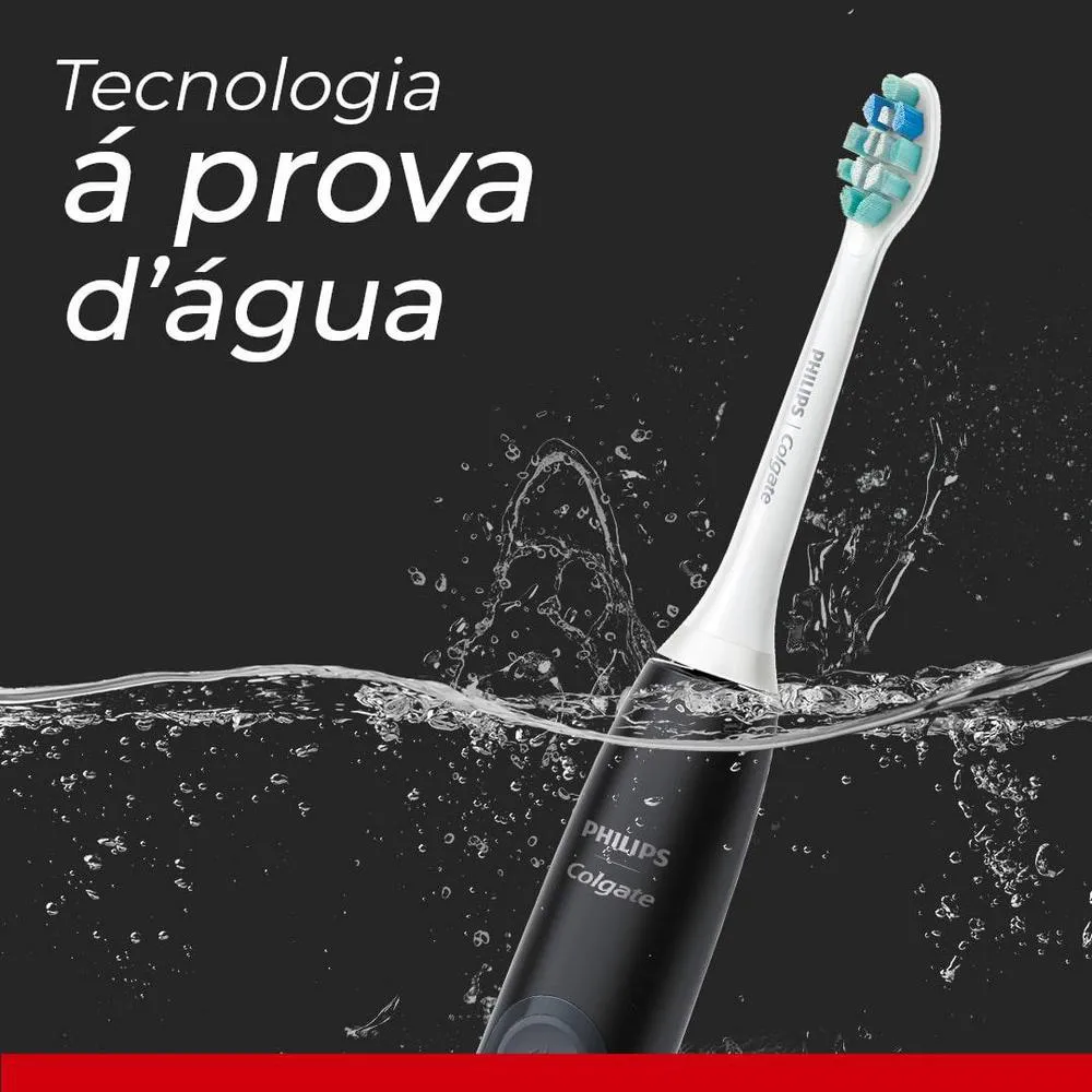 Escova de Dente Elétrica Philips Colgate SonicPro 50 + 2 Refis + 1 Estojo
