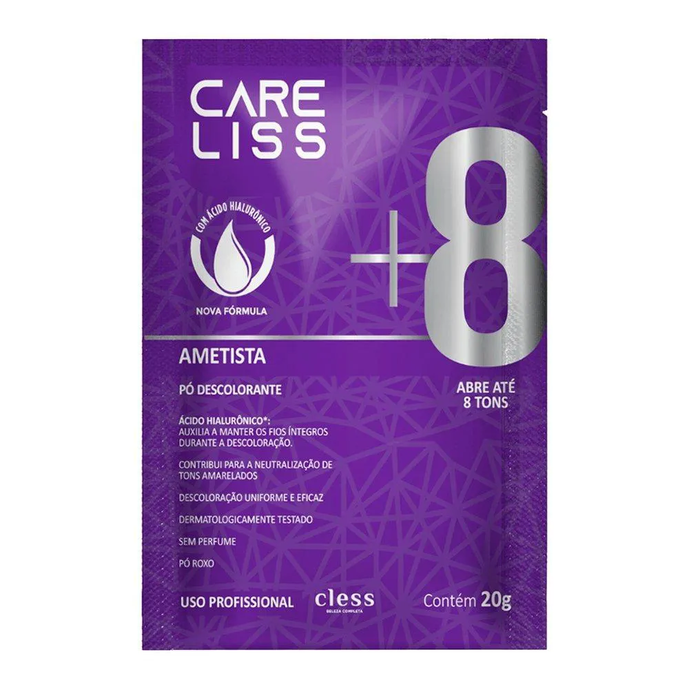 Descolorante Care Liss Ametista 20G - Embalagem com 12 Unidades