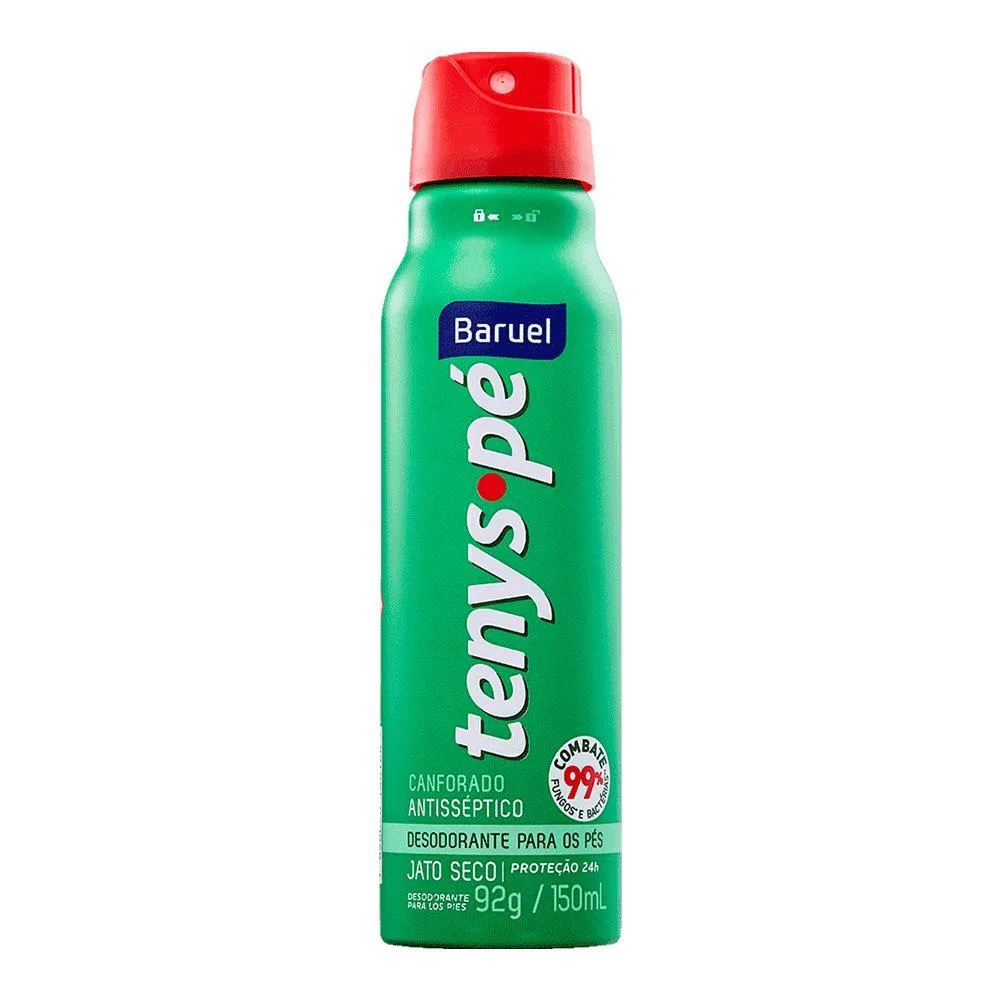 Desodorante para os Pés Tenys Pé Baruel - Jato Seco Canforado, 86G