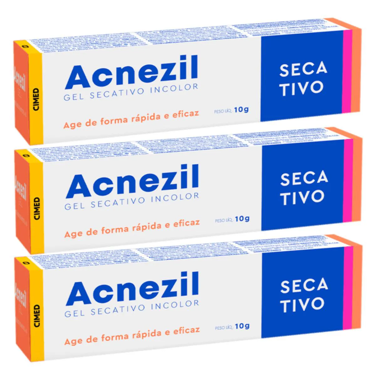 Kit C3 Acnezil Gel Secativo Incolor - Cimed