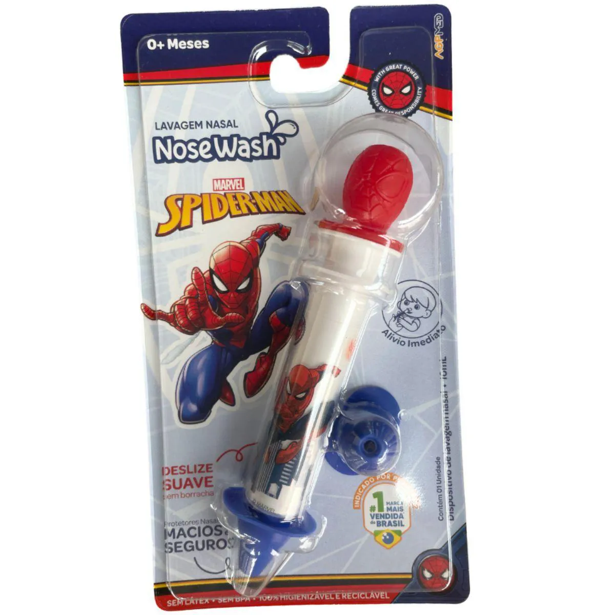 Dispositivo Nosewash para Lavagem Nasal 10Ml - Spider Man