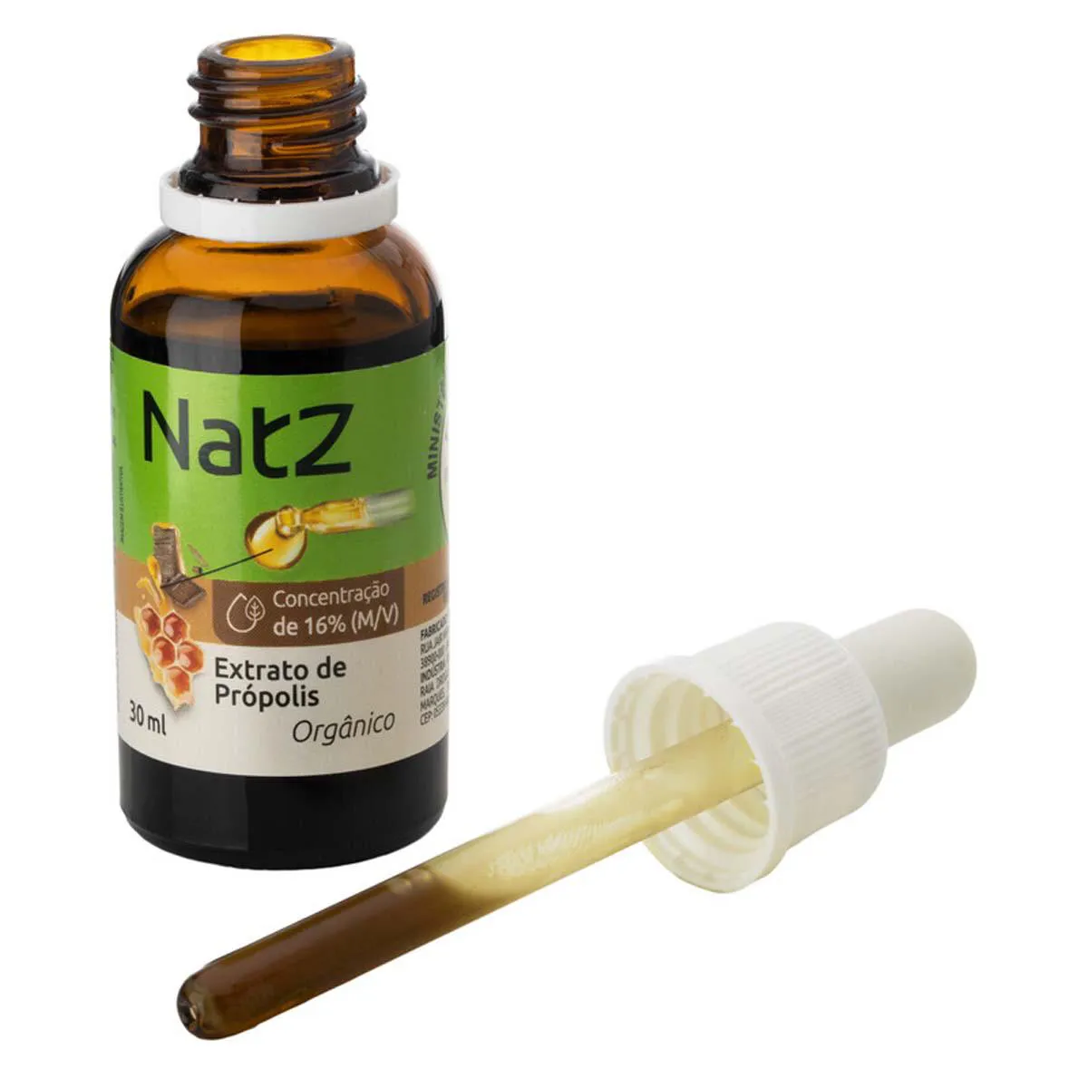 Extrato de Própolis Verde Orgânico 16% Natz 30 ml