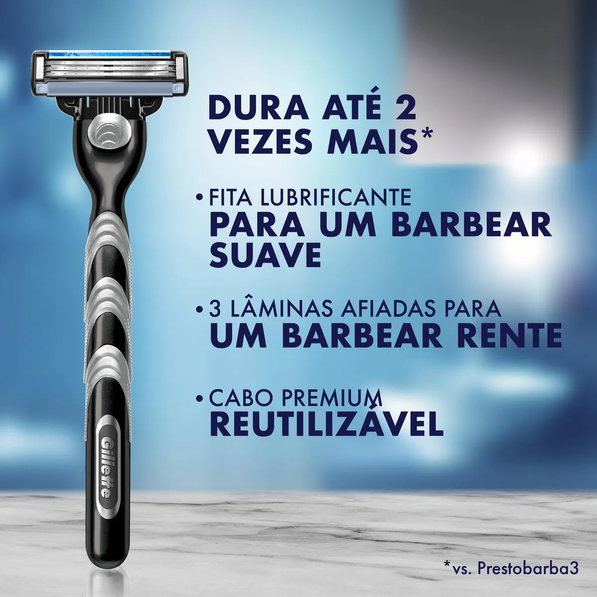 Carga para Aparelho de Barbear Gillette Mach3 com 2 unidades