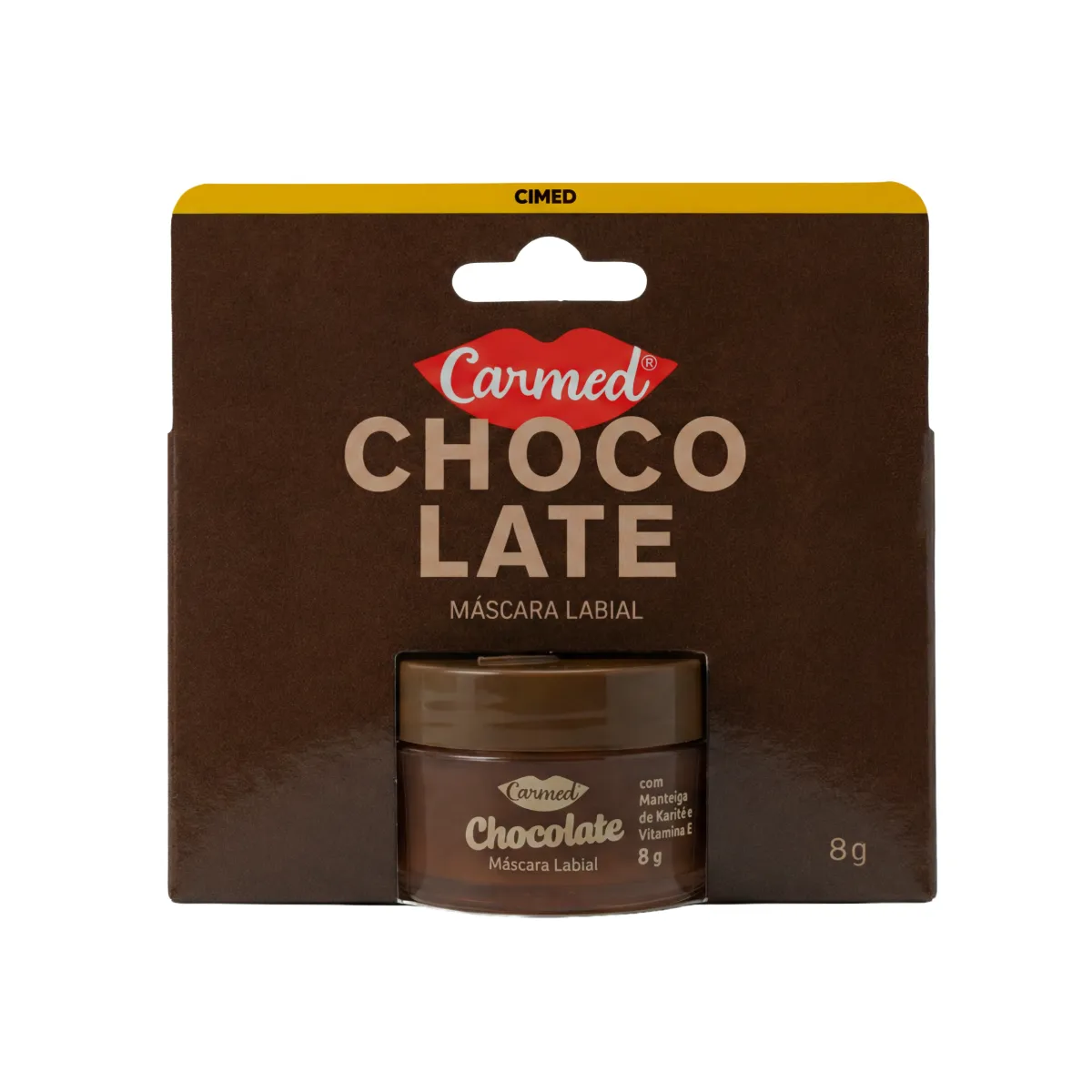 Máscara Labial Noturna Carmed Chocolate 8g