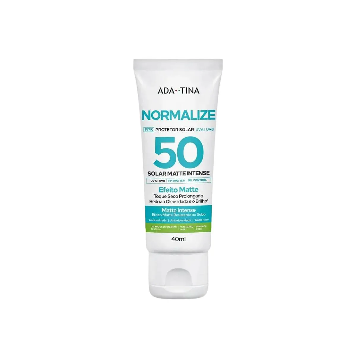 Normalize Protetor Solar Matte Intense Fps50 Ada Tina 40Ml