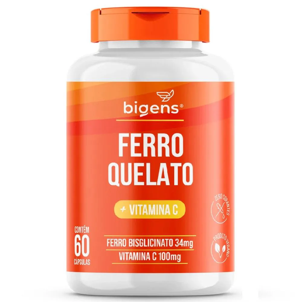 Bigens Ferro Quelato + Vitamina C 60 Caps