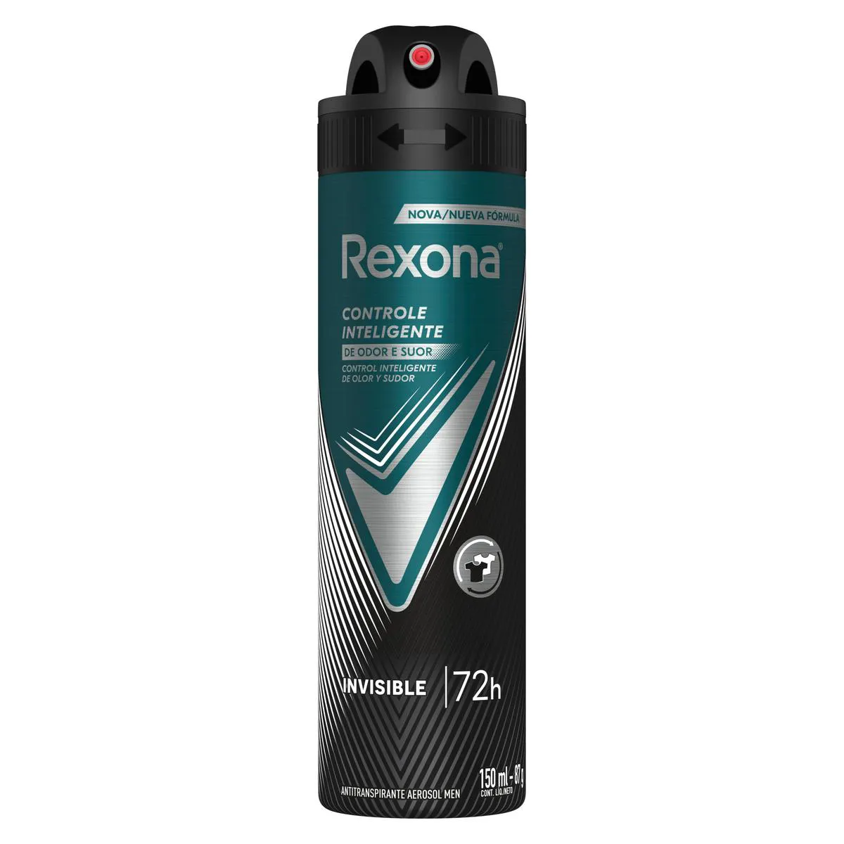 Desodorante Antitranspirante Aerosol Rexona Men Invisible 72h 150ml