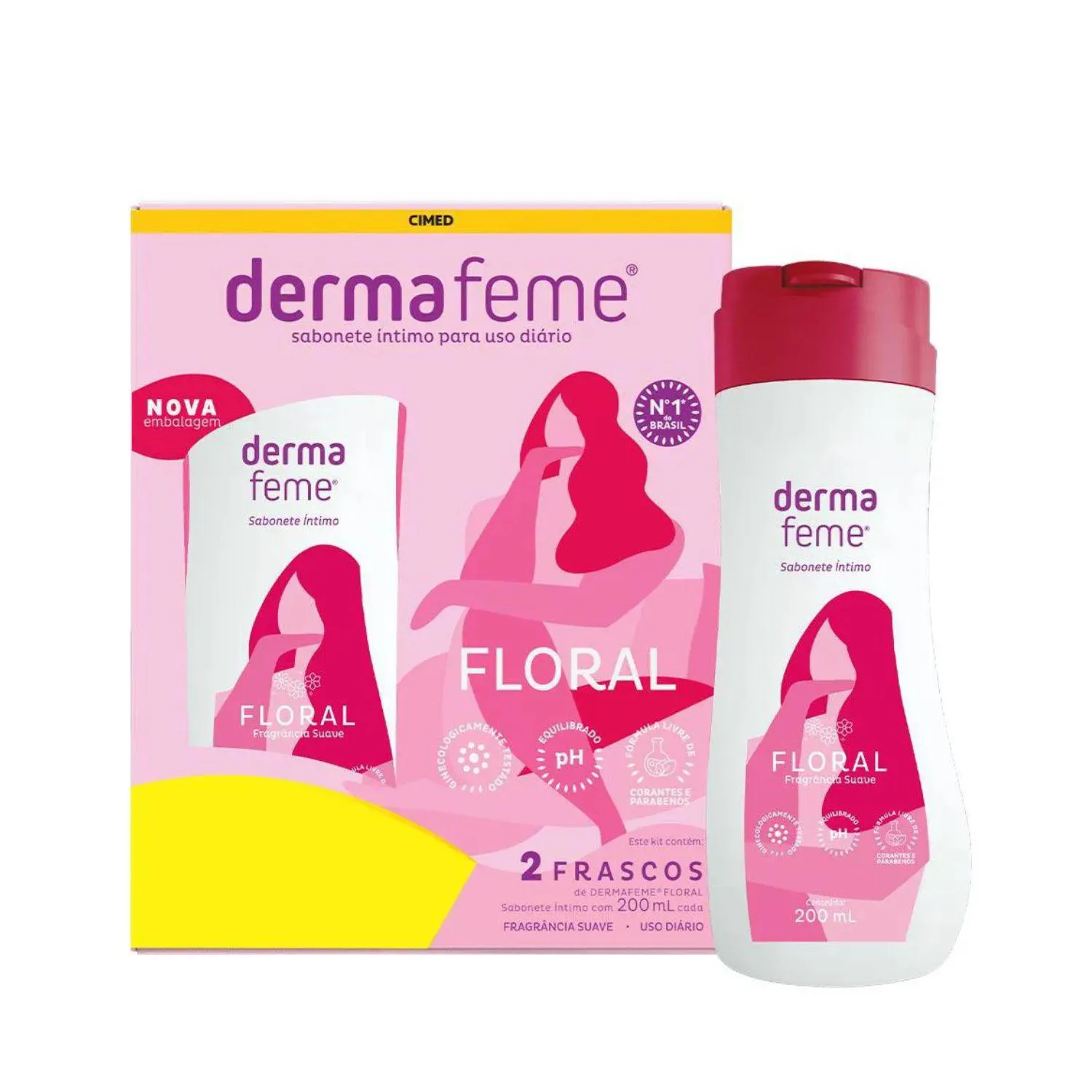 Kit 2 Sabonetes Íntimo Floral 200ml Cada – Cimed