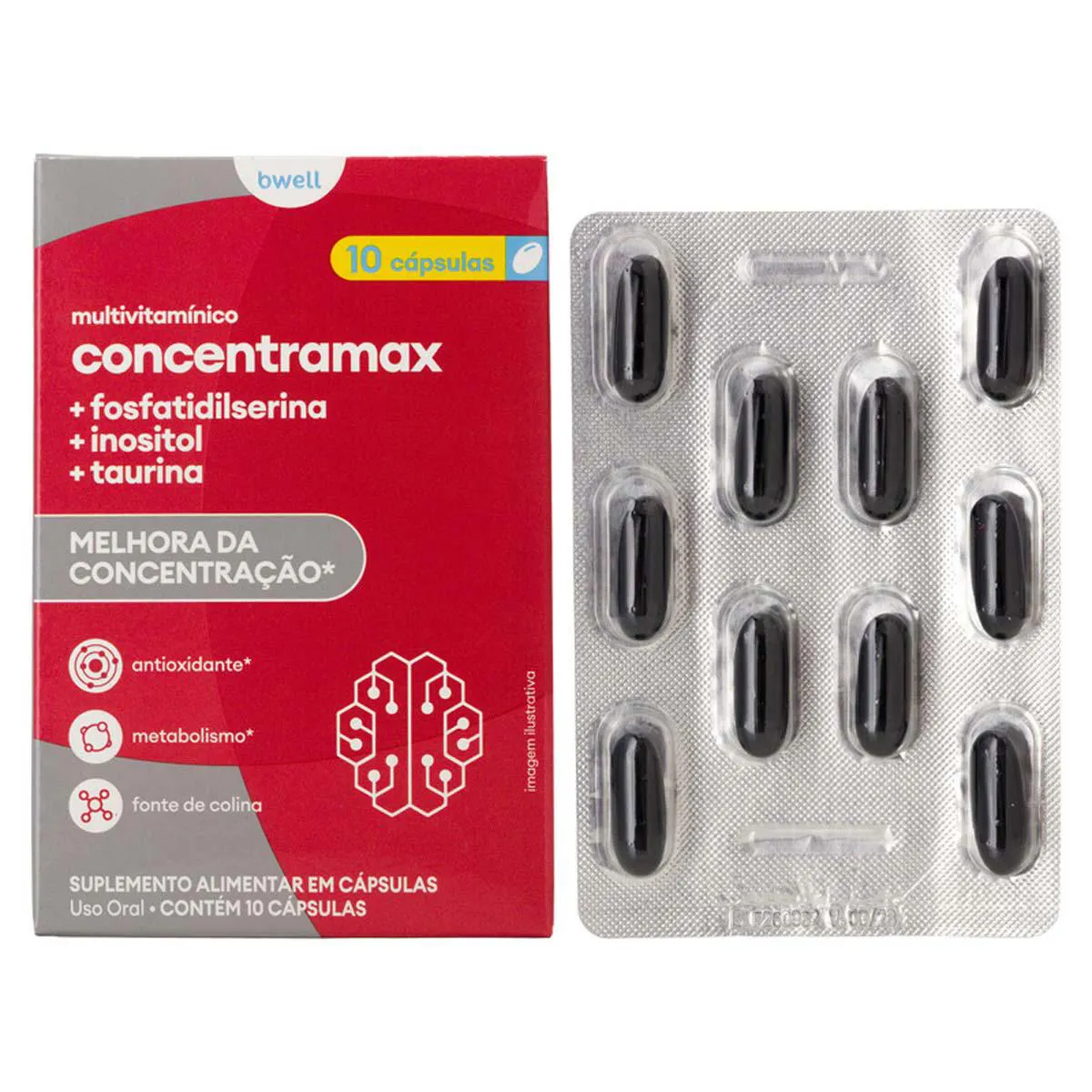 Bwell Multivitamínico Concentramax 10 cápsulas