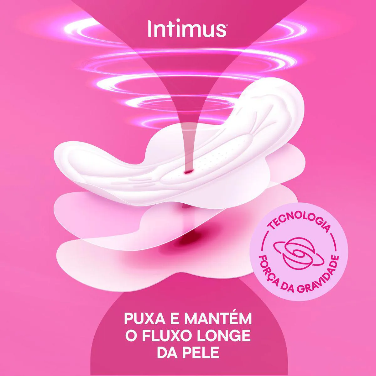 Absorvente Intimus Toda Protegida Cobertura Suave Sem Abas com 8 unidades