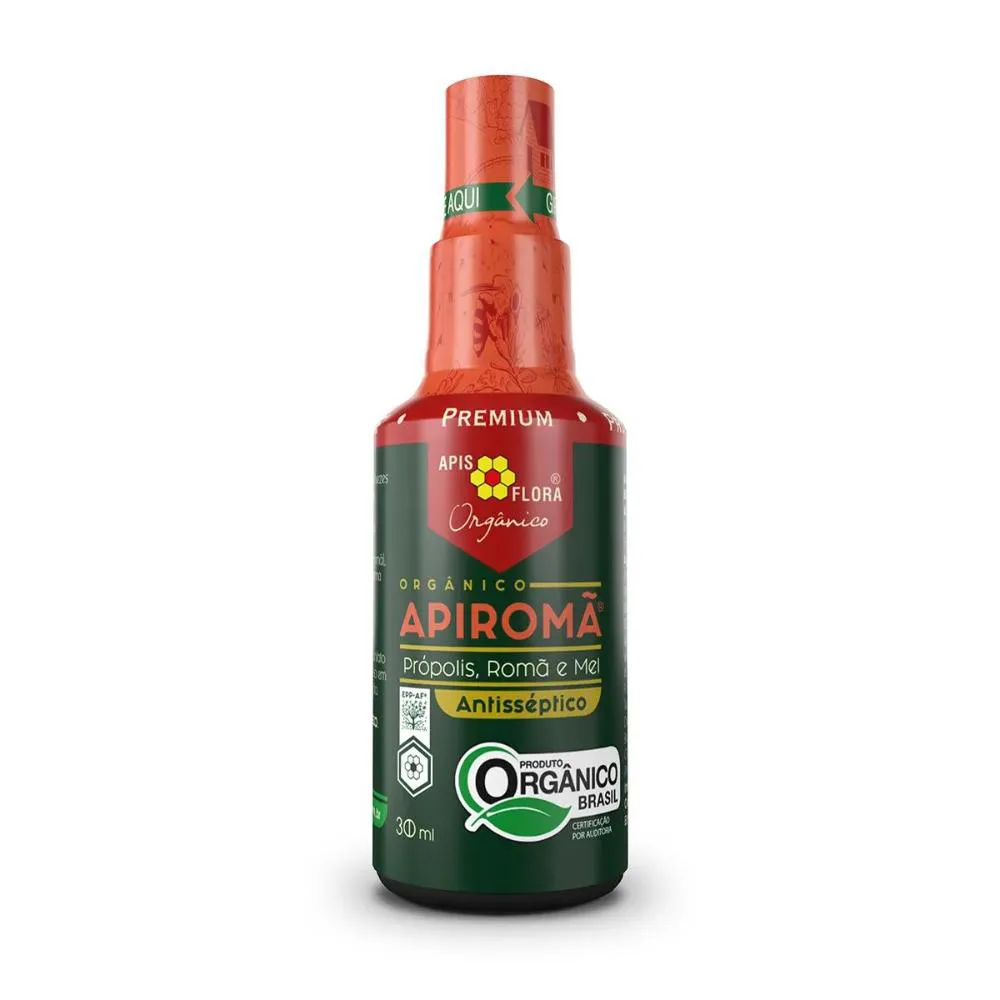 Apiromã Orgânico Antisséptico Spray Apis Flora Própolis Romã e Mel 30Ml