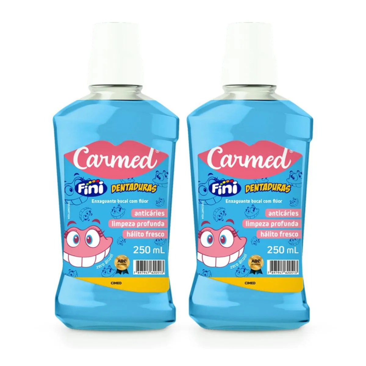 Cimed Carmed Kit 2und. Enxaguante Bucal Dentadura 250ml