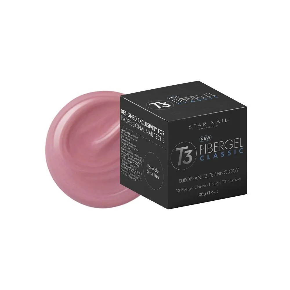 Gel Fibra Cuccio T3 Fibergel Natural Pink Estruturação e Resistência 28 G