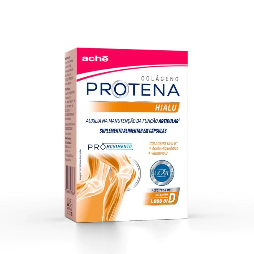 Colágeno Tipo II Protena Plus D Aché 30 Cápsulas