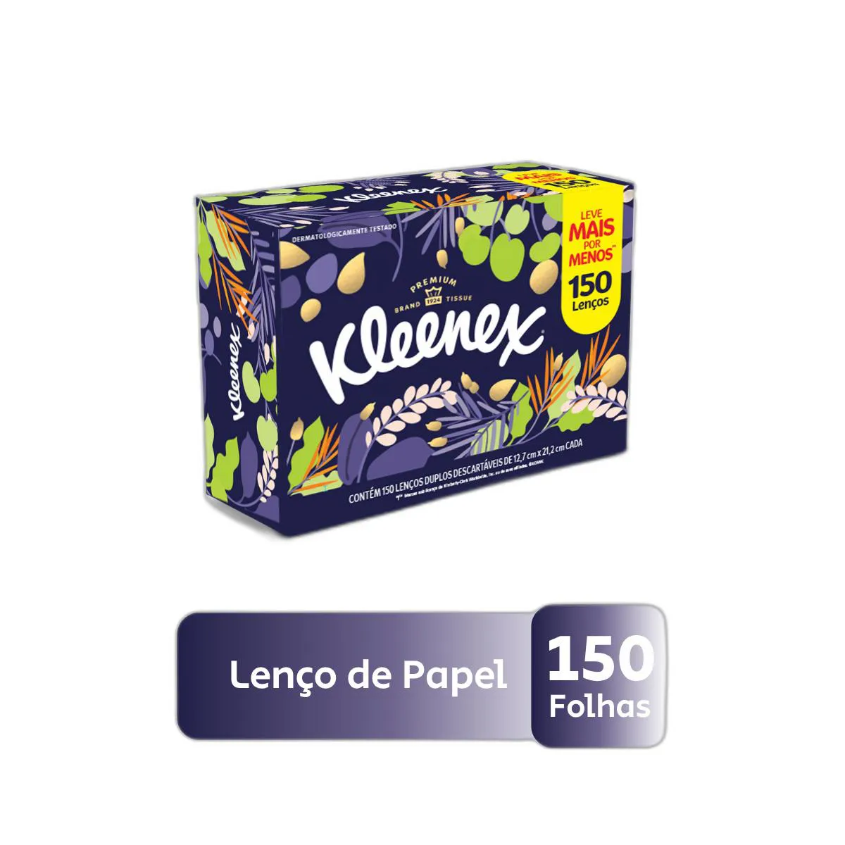 Lenço de Papel Kleenex Dia a Dia 150 unidades