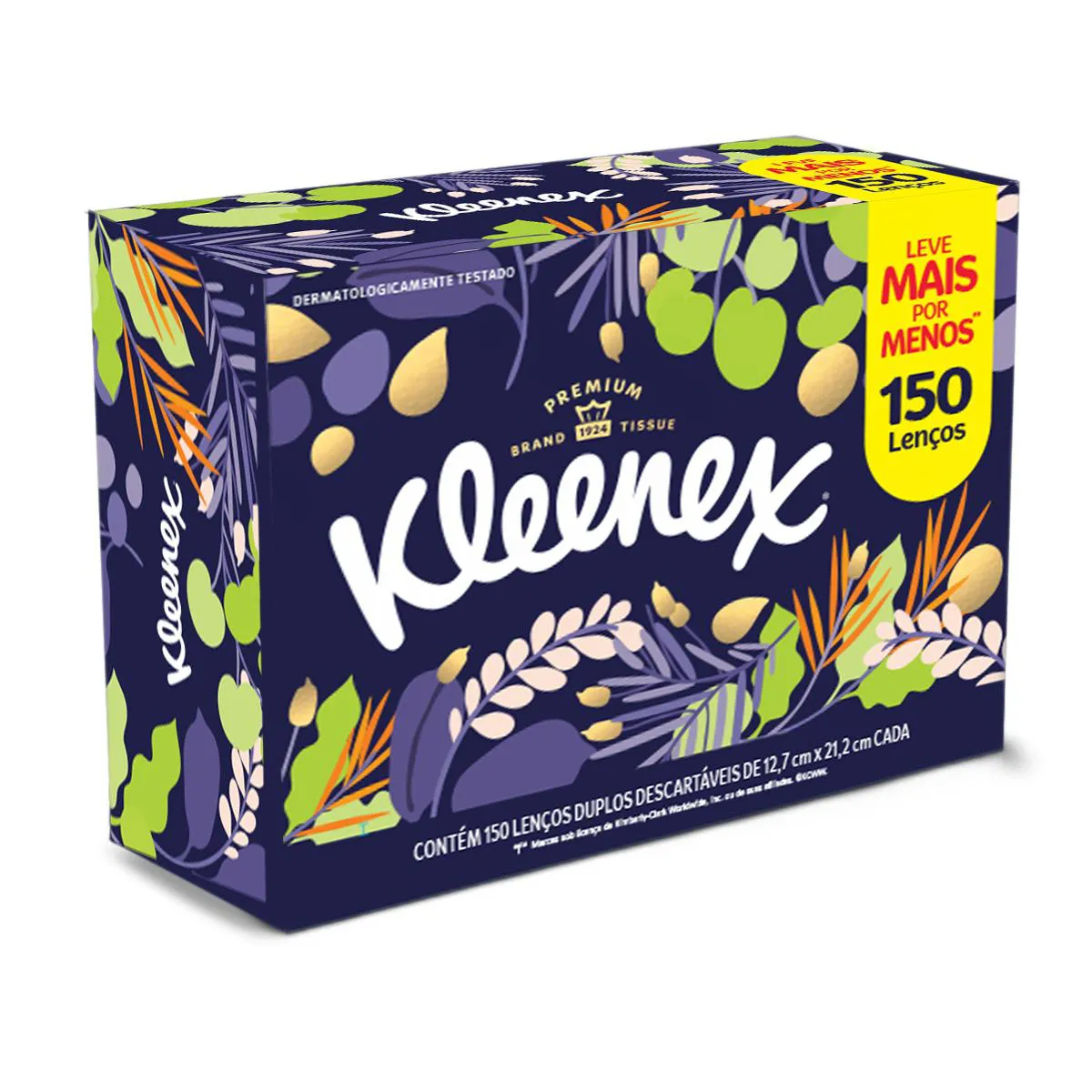 Lenço de Papel Kleenex Dia a Dia 150 unidades