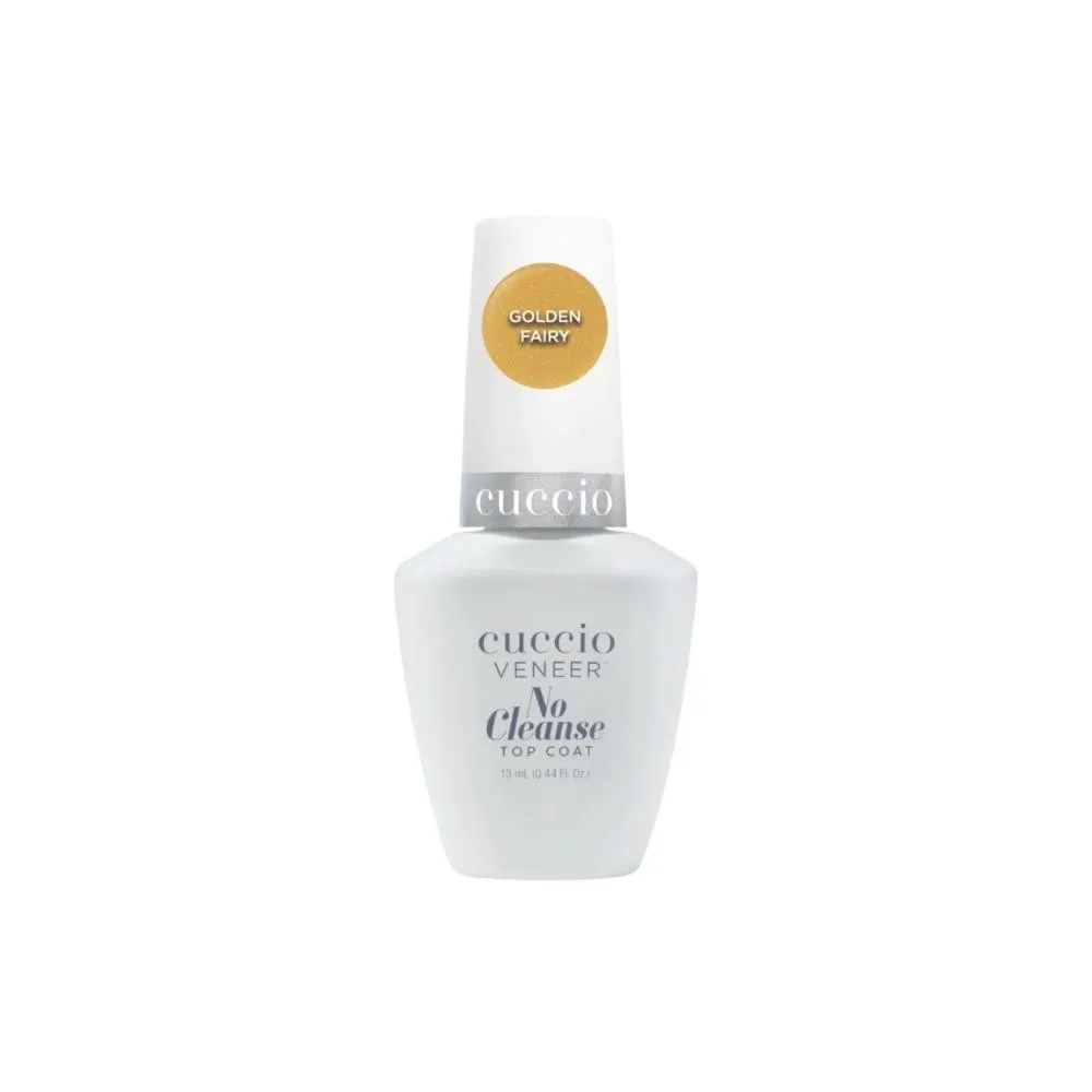 Finalizador Top Coat Cuccio no Cleanse Golden Fairy Brilho Intenso 13 Ml