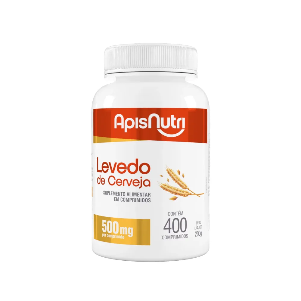 Levedo De Cerveja com 400 Comprimidos 500mg Apisnutri