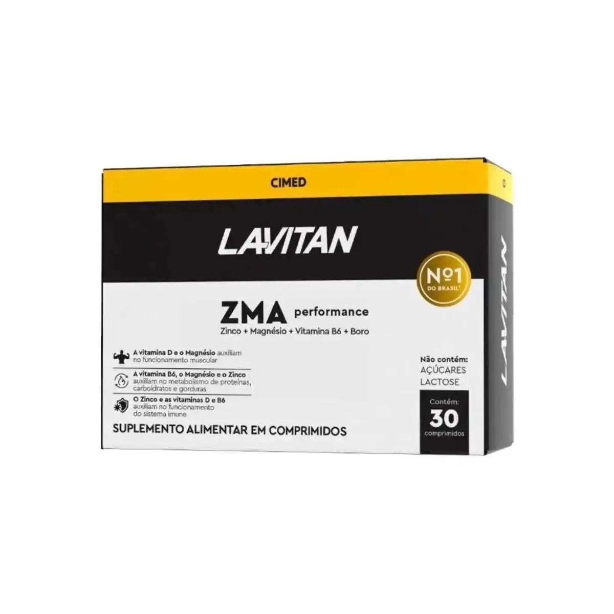 Suplemento Lavitan ZMA Perfomance 30 Comprimidos Cimed