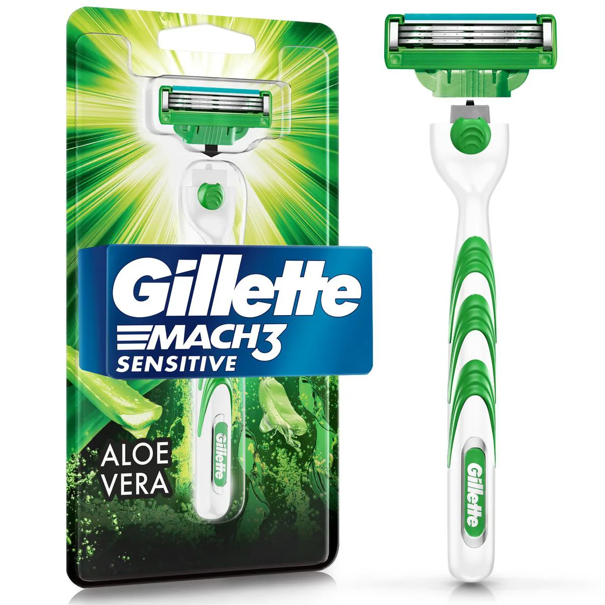 Aparelho de Barbear Gillette Mach3 Sensitive com 1 unidade