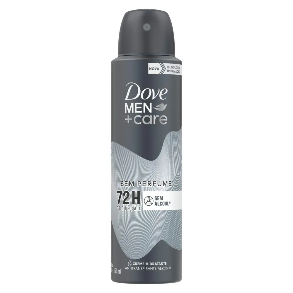 Desodorante Antitranspirante Aerosol Dove Men +Care Sem Perfume 48h 150ml