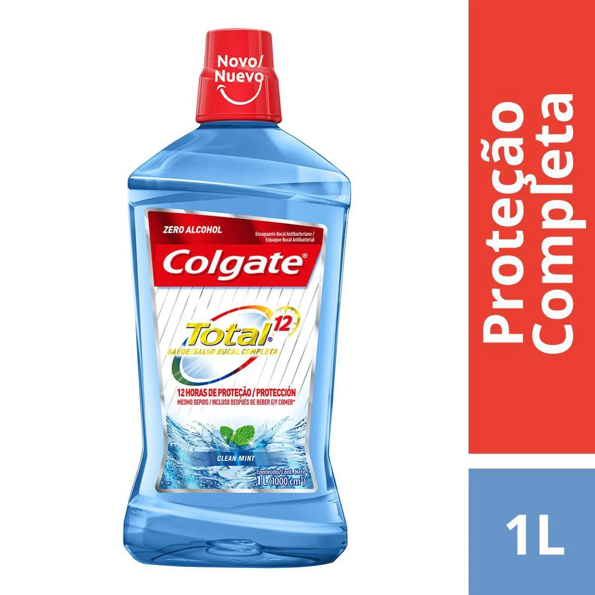 Enxaguante Bucal Sem Álcool Colgate Total 12 Clean Mint 1L