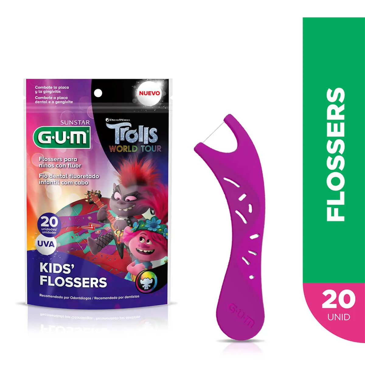 Fio Dental Infantil G.U.M Avengers 40 unidades