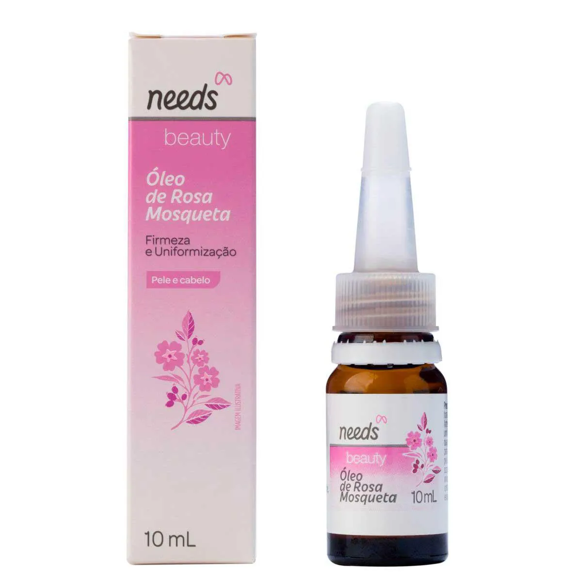 Óleo de Rosa Mosqueta Needs Beauty Pele e Cabelo 10ml
